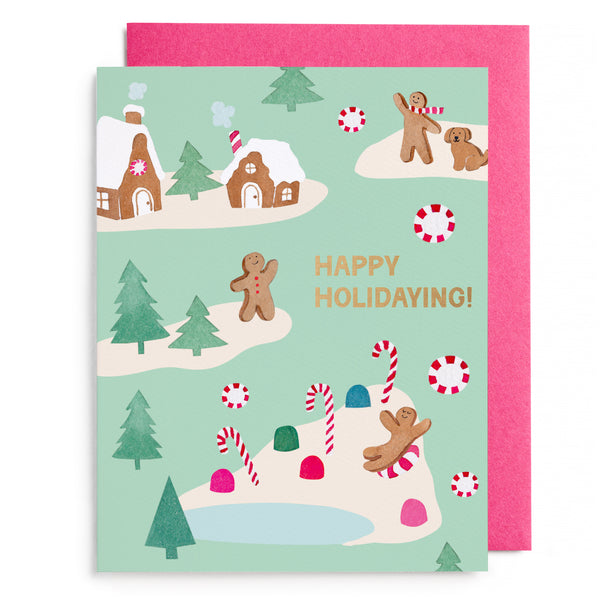 Christmas Card | Gingerbread Village | E Frances Paper