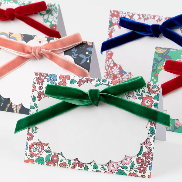 Christmas Decoration | Winter Place Cards | Meri Meri X Liberty | Set of 6 | Meri Meri