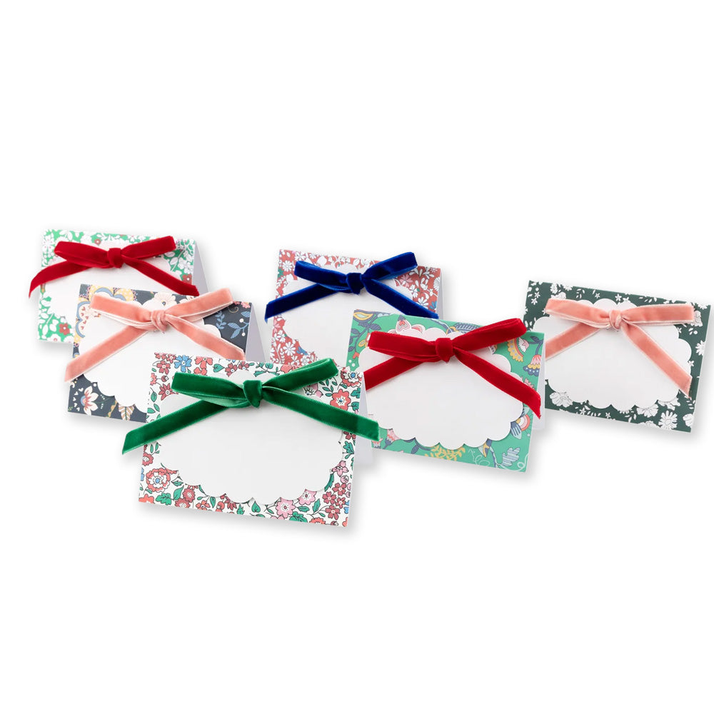 Christmas Decoration | Winter Place Cards | Meri Meri X Liberty | Set of 6 | Meri Meri