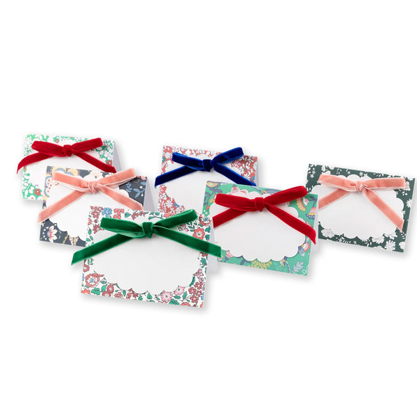 Christmas Decoration | Winter Place Cards | Meri Meri X Liberty | Set of 6 | Meri Meri