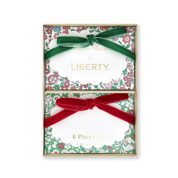 Christmas Decoration | Winter Place Cards | Meri Meri X Liberty | Set of 6 | Meri Meri