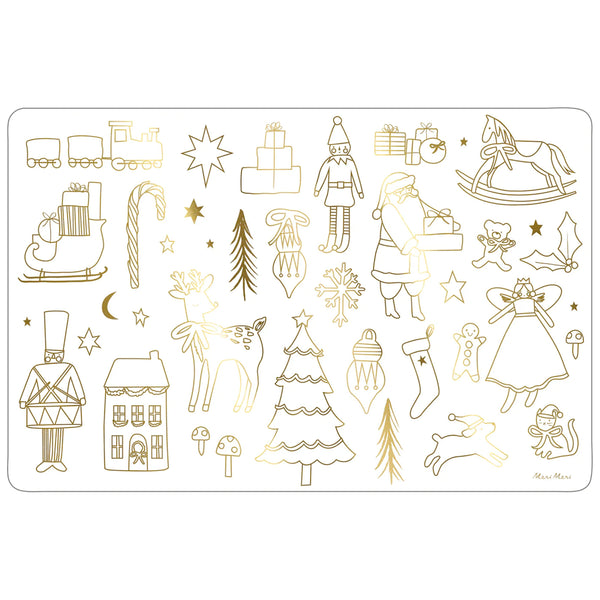 Christmas Placemat | Colouring Placemats | Set of 8 | Meri Meri