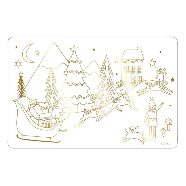 Christmas Placemat | Colouring Placemats | Set of 8 | Meri Meri