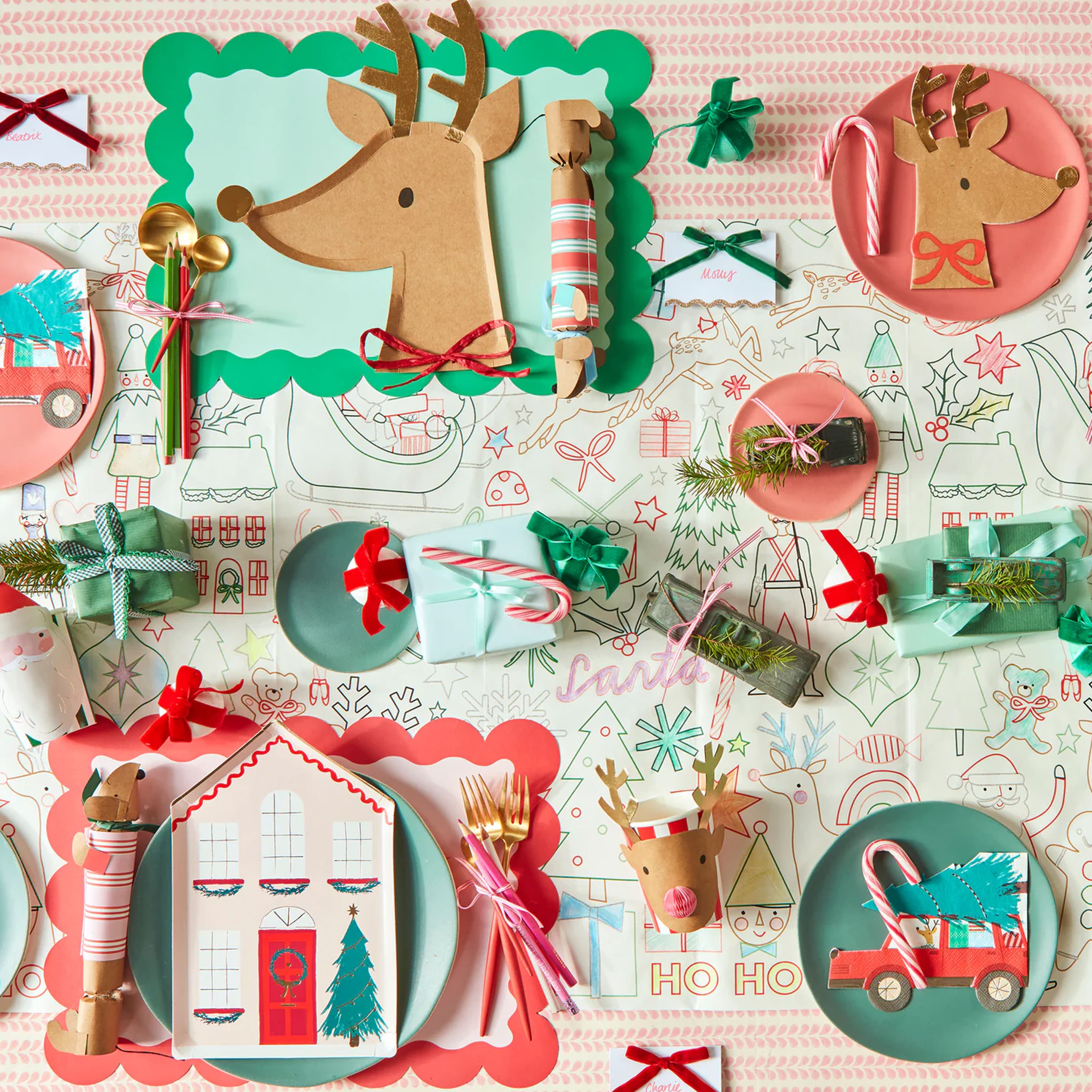 Christmas Placemat | Paper Placemats | Set of 8 | Meri Meri