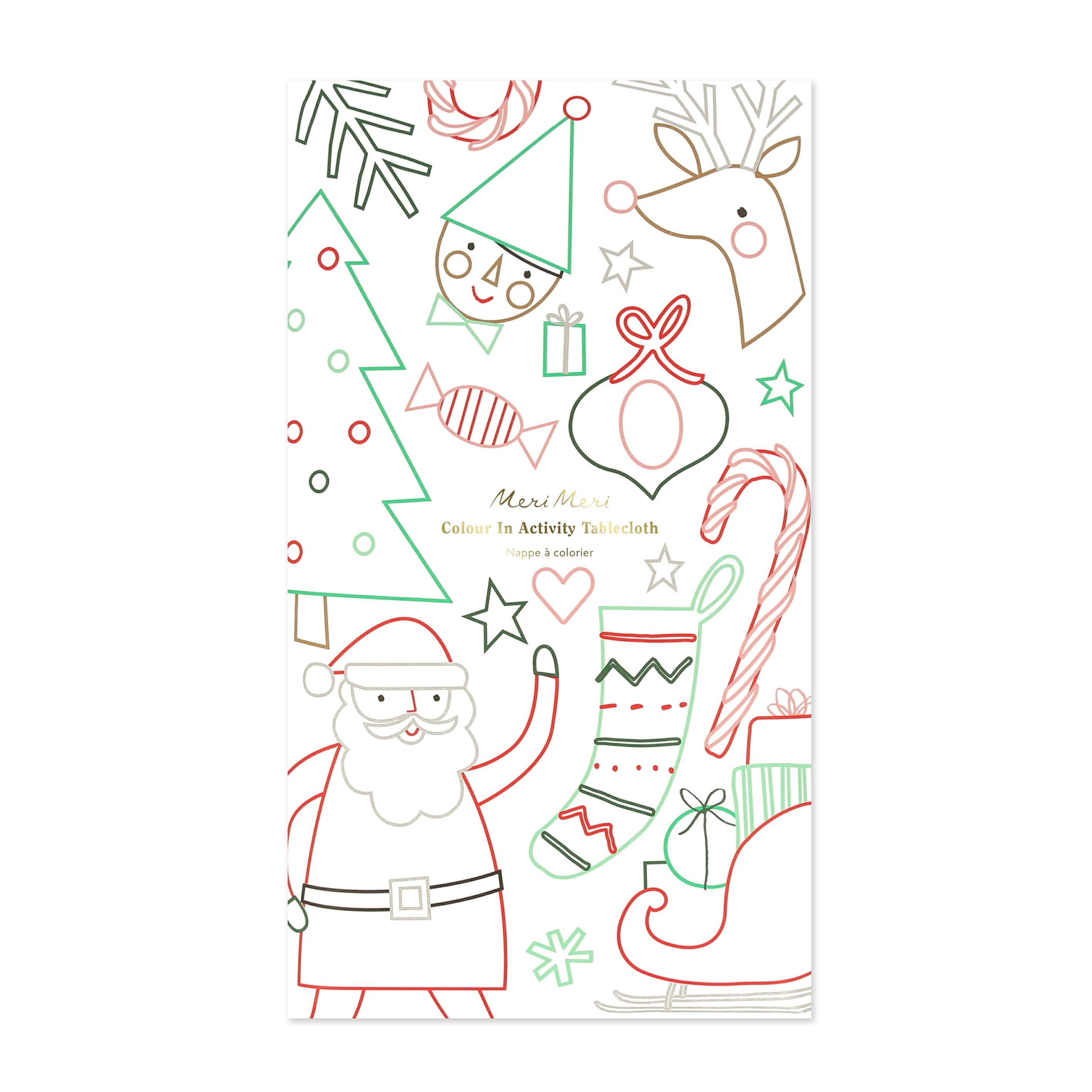Christmas Tablecloth | Colour In Activity Tablecloth | Meri Meri