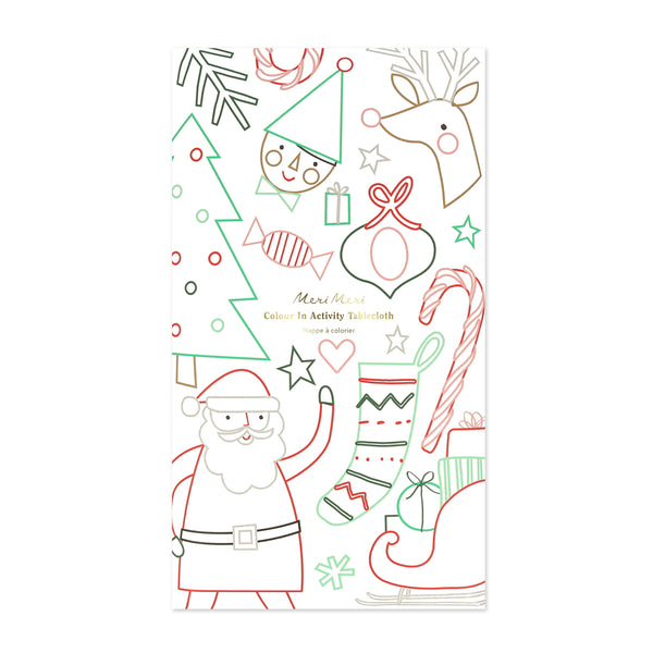 Christmas Tablecloth | Colour In Activity Tablecloth | Meri Meri