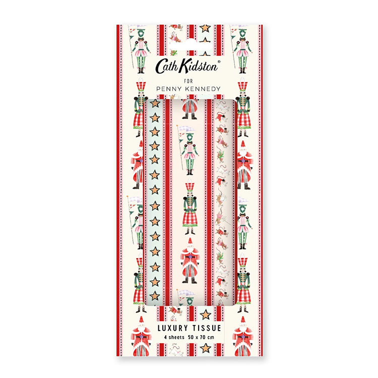 Christmas Wrapping Paper | Tissue | Cath Kidston Nutcracker Stripe | Penny Kennedy