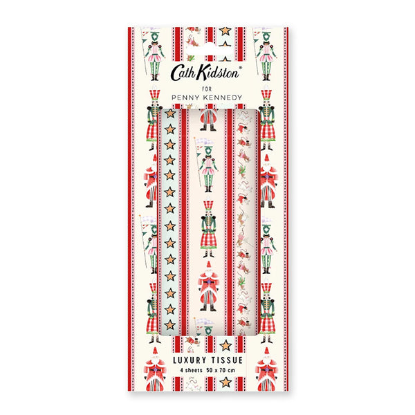 Christmas Wrapping Paper | Tissue | Cath Kidston Nutcracker Stripe | Penny Kennedy