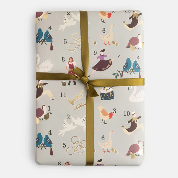 Christmas Wrapping Paper | 12 Days Of Christmas | Caroline Gardner