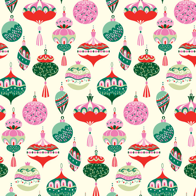 Christmas Wrapping Paper | Baubles | Nelson Line