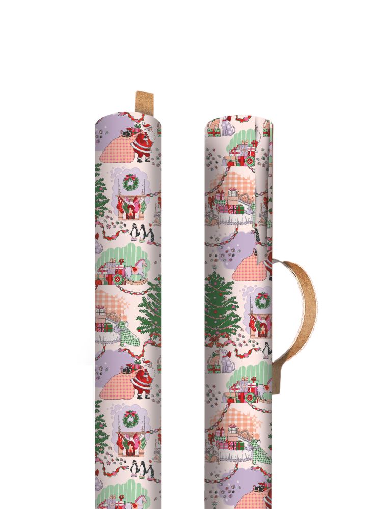 Christmas Wrapping Paper | Roll | Christmas Repeat | 70 cm x 3 m | Cath Kidston | Ohh Deer