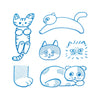 Stamp | Clear Stamp Set | Cats | King Jim - Kami Paper