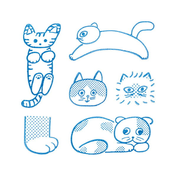 Stamp | Clear Stamp Set | Cats | King Jim - Kami Paper