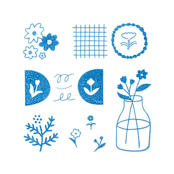 Stamp | Clear Stamp Set | Flowers | King Jim - Kami Paper