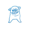Stamp | Clear Stamp | Medium | Pug | King Jim