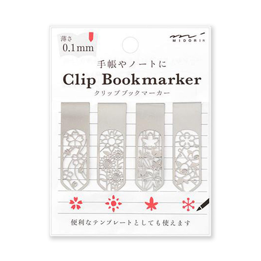 Bookmark | Clip Bookmarker | Flower | Midori