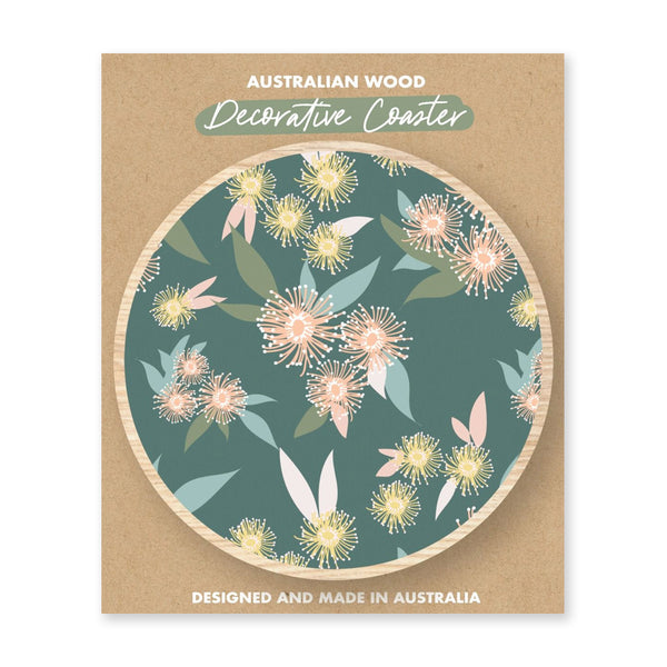 Coaster | Australian Wood Coaster | Gum Blossom | Aero Images