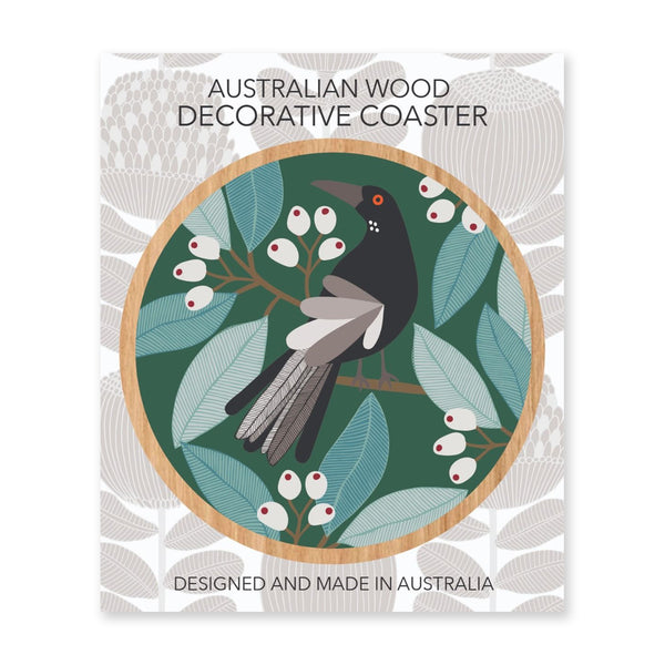 Coaster | Australian Wood Coaster | Magpie | Aero Images