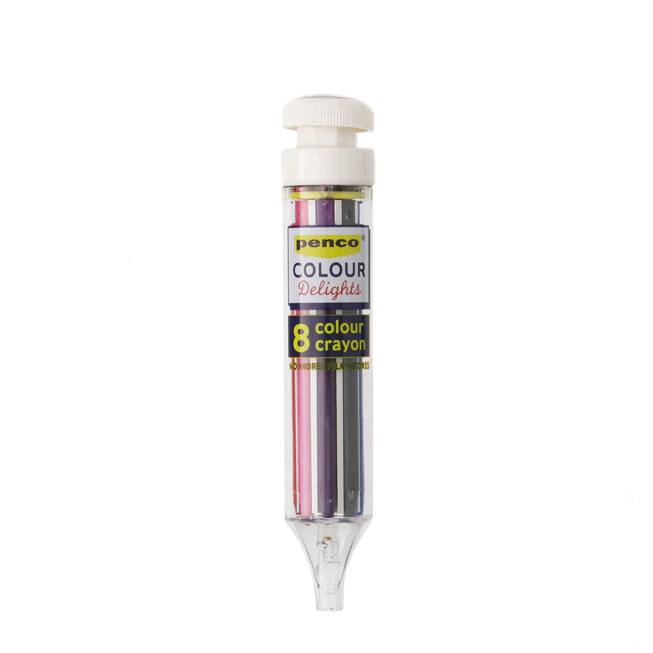 Crayon | 8 Colour Crayon Pen | Penco