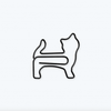 Paper Clip | Mini D - Clip | Standing Cat | Midori