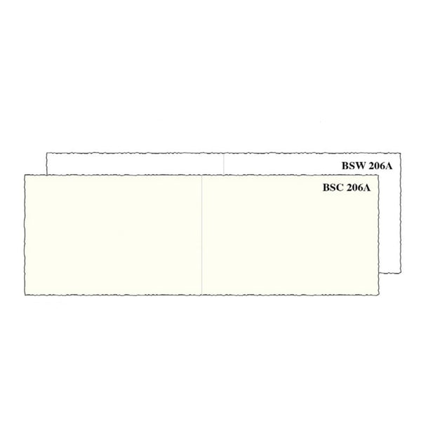 Deckled Folded Card Set | Medioevalis Social Stationery | 206A | 34cm x 11.5 | Rossi 1931 | 2 COLOUR OPTIONS AVAILABLE