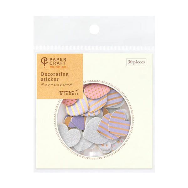 Decorative Stickers | Paper Craft Museum | Heart | Midori