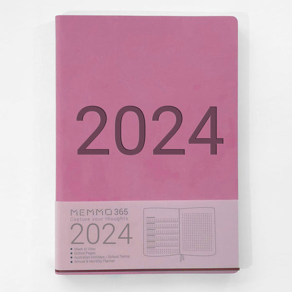 2024 Diary | 365 Luxe | Memmo | 6 COLOUR OPTIONS AVAILABLE