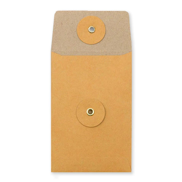 Envelope Set | Kraft Envelope | Button Tie | Small | Traveler's Company | 2 COLOUR OPTIONS AVAILABLE
