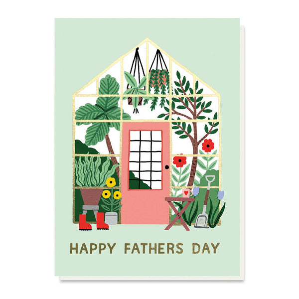 Father's Day Card | Happy Father's Day Greenhouse | Stormy Knight