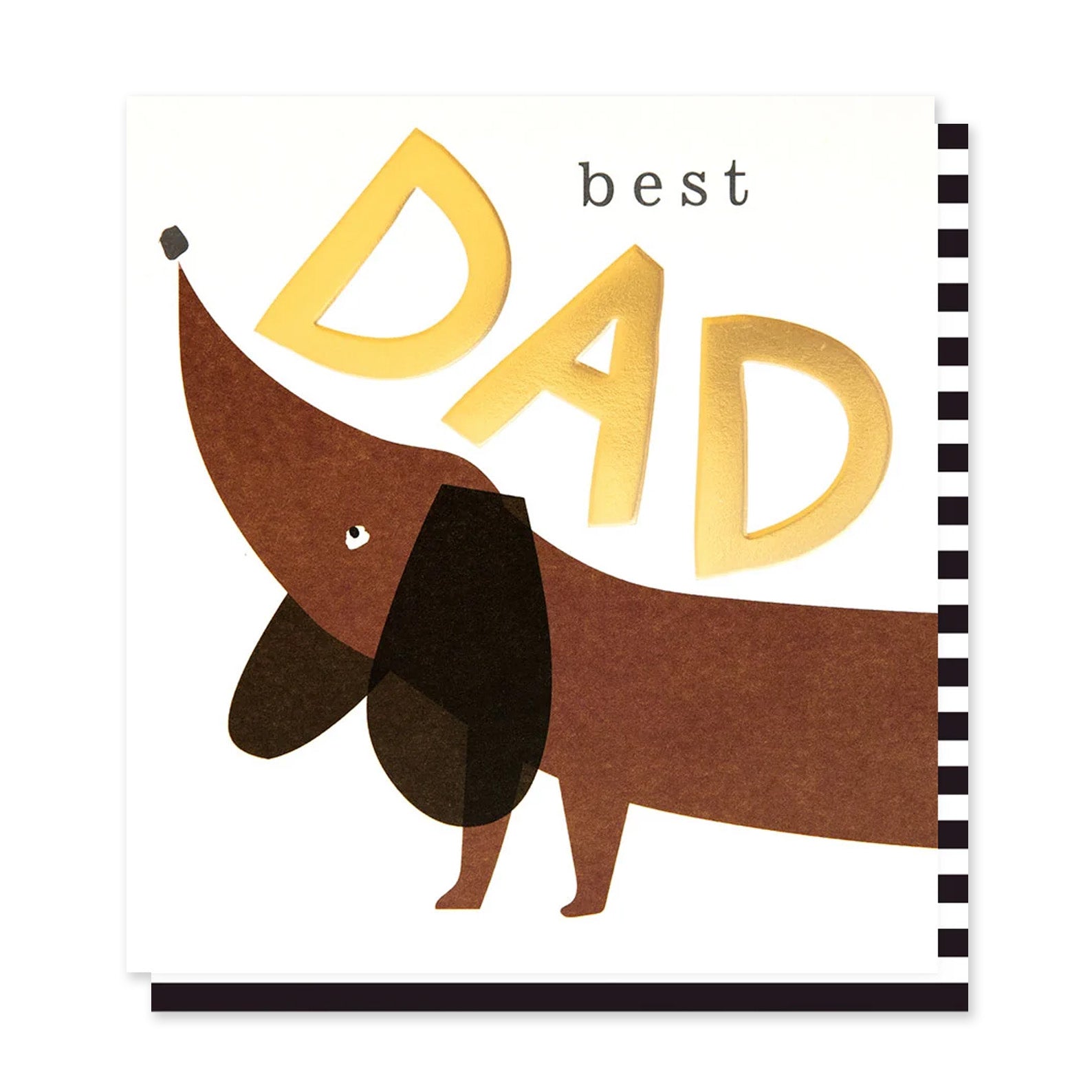 Father's Day Card | Best Dad Saugage Dog | Caroline Gardner