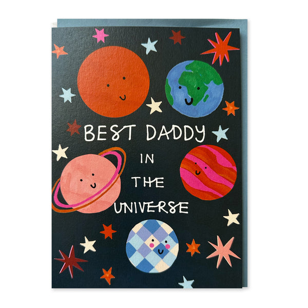 Father's Day Card | Best Daddy In The Universe | Stop The Clock Design