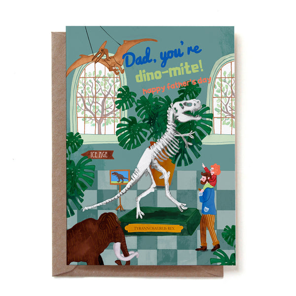 Father's Day Card | Dad Dinomite | Reddish Design