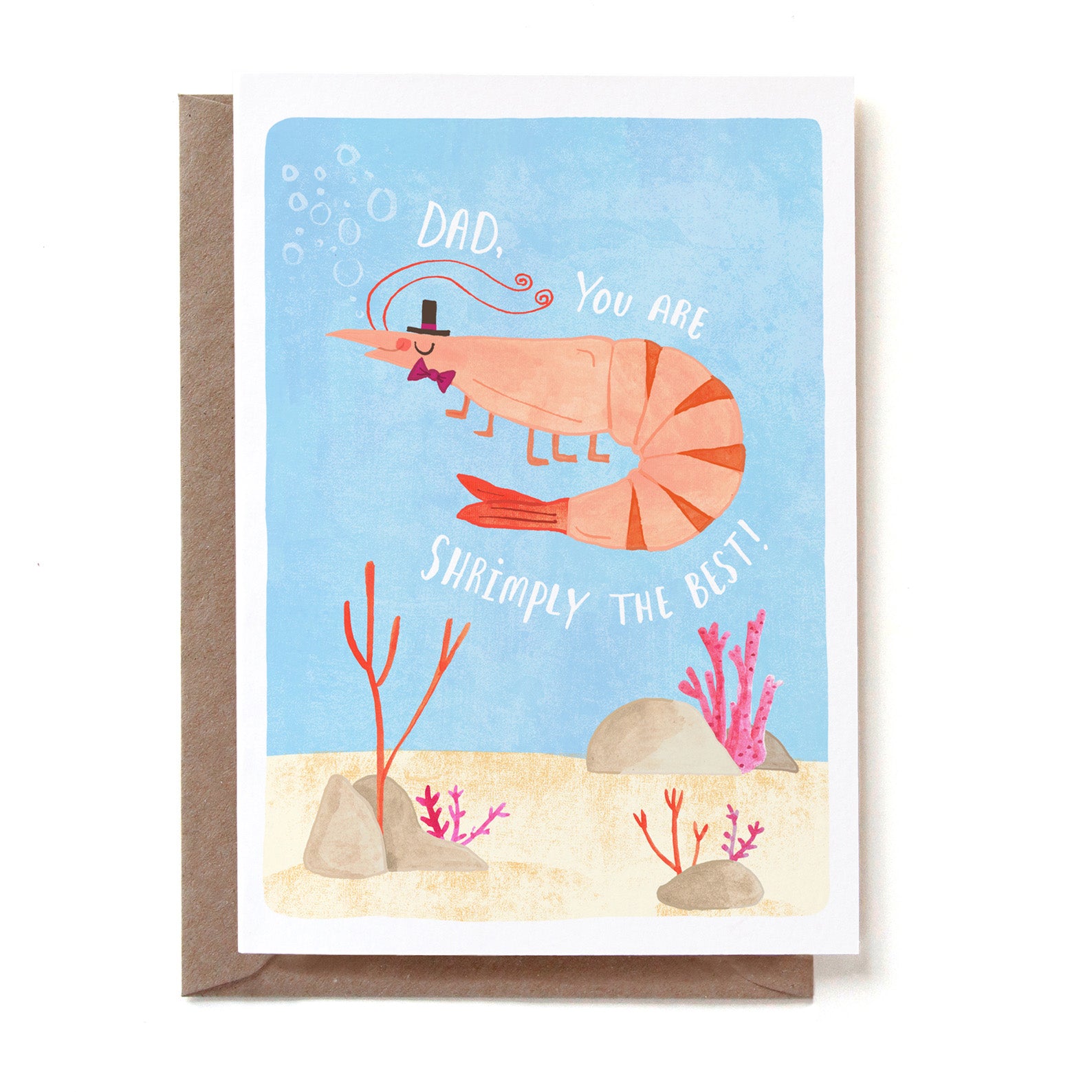 Father's Day Card | Dad Shrimply | Reddish Design
