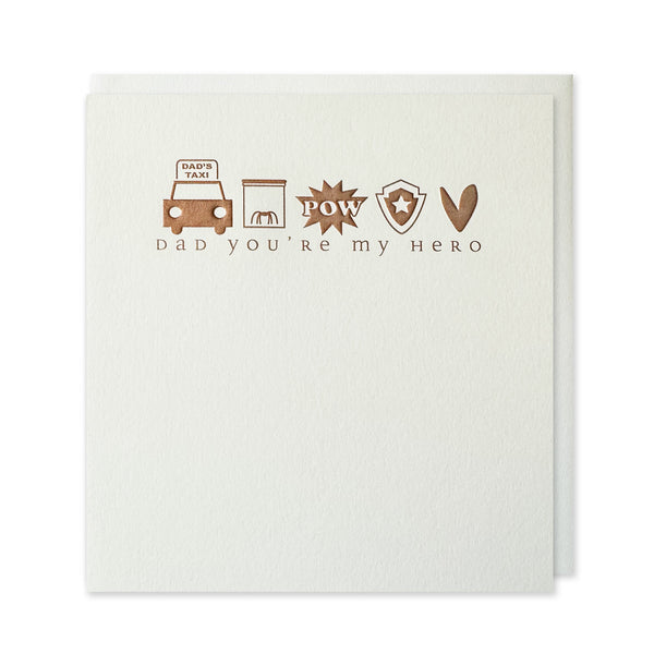 Father's Day Card | Dad You're My Hero | Caroline Gardner