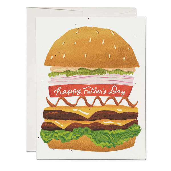 Father's Day Card | Double Cheeseburger | Red Cap Cards
