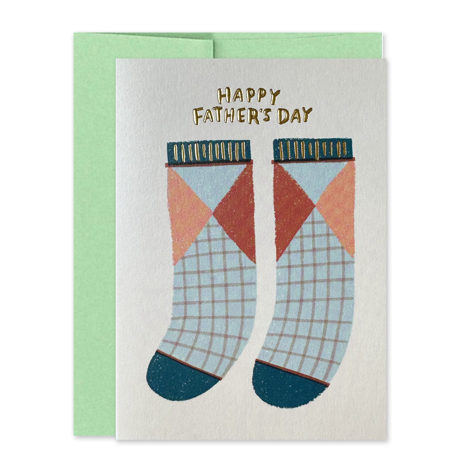 Father's Day Card | Happy Father's Day Socks | Raspberry Blossom
