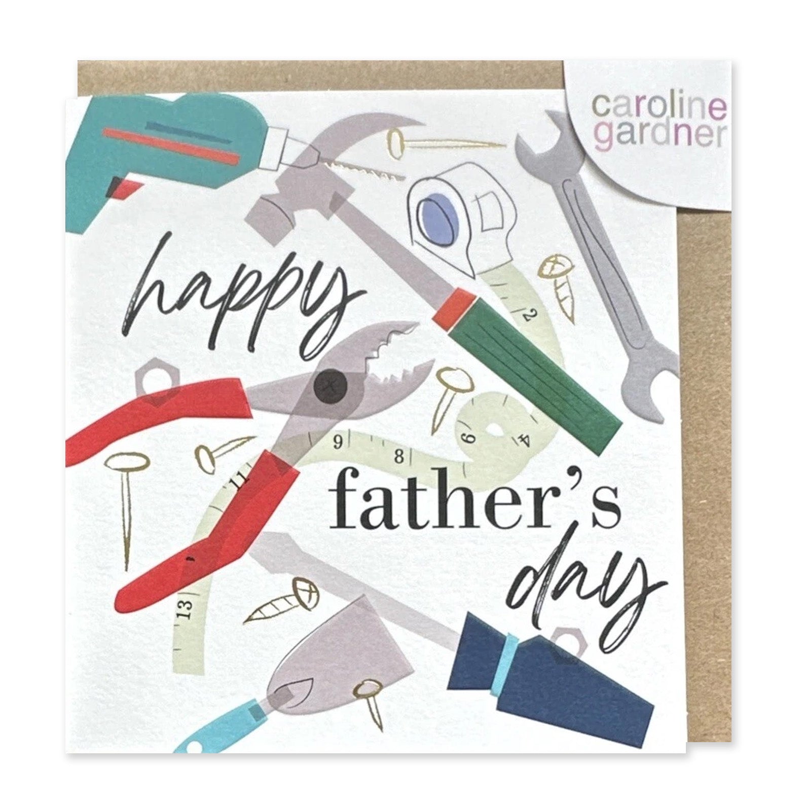 Father's Day Card | Happy Father's Day Tools | Caroline Gardner