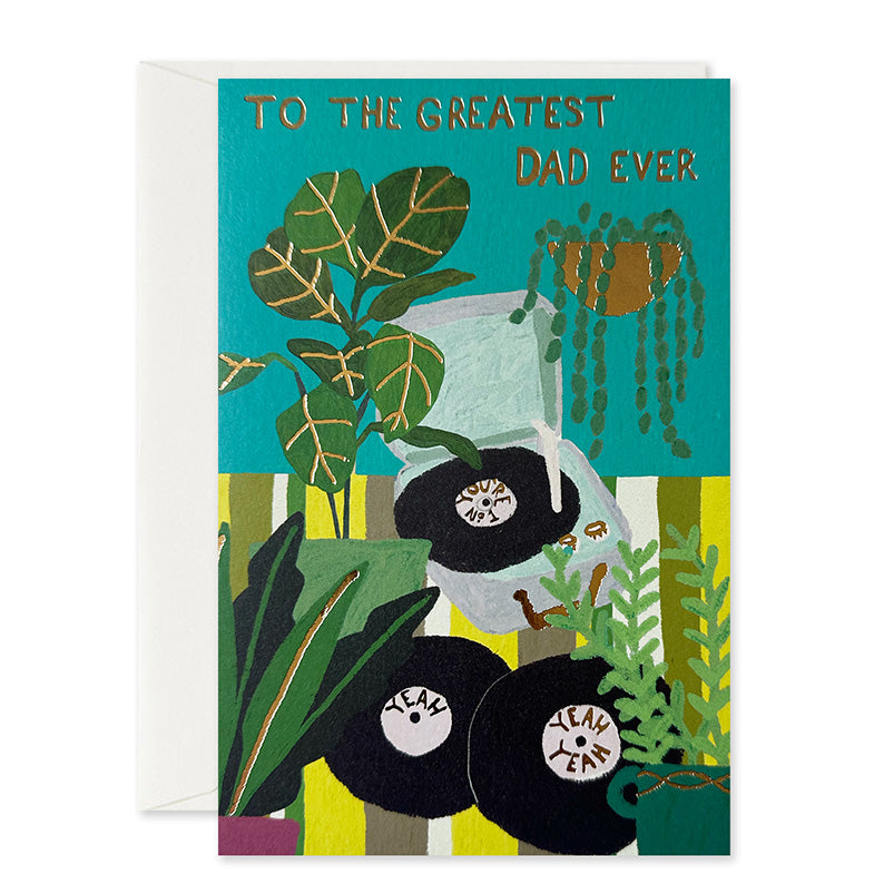 Father's Day Card | Vinyl Greatest Dad Ever | Roger La Borde