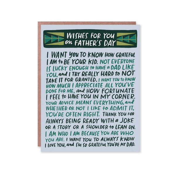 Father's Day Card | Wishes For You | Em & Friends