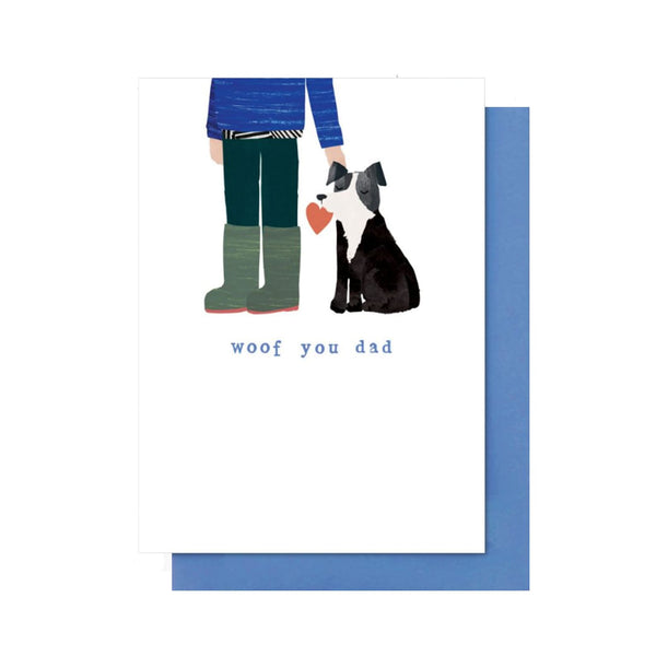 Father's Day Card | Woof You Dad | Stop The Clock Design - Kami Paper