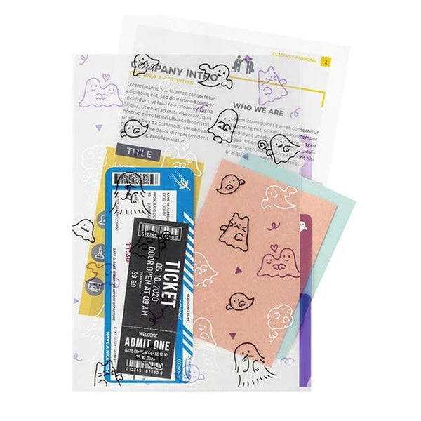 File Folder | 3 Pocket File | Ghost | Midori