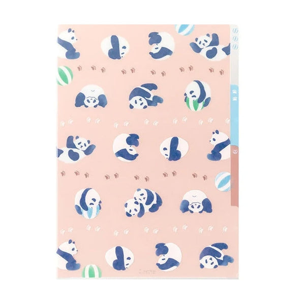 File Folder | 3 Pocket File | Panda | Midori