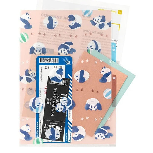 File Folder | 3 Pocket File | Panda | Midori
