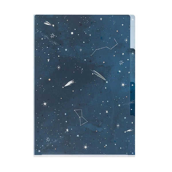 File Folder | 3 Pocket File | Night Sky | Midori