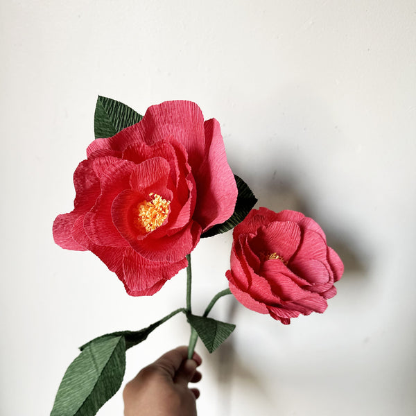 Art & Craft Kit | Crepe Paper Flower Kit | Camellia | Kami
