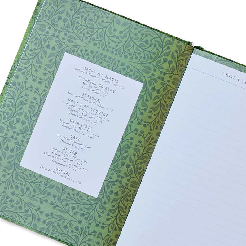 Garden Book | Green | Write To Me