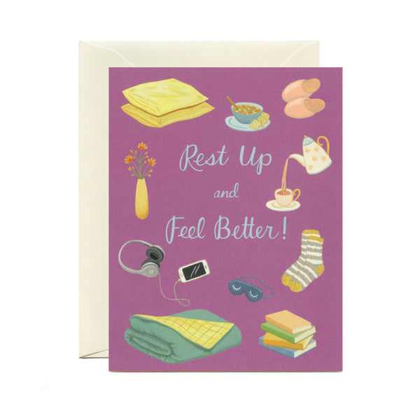 Get Well Card  | Rest Up | Yeppie Paper