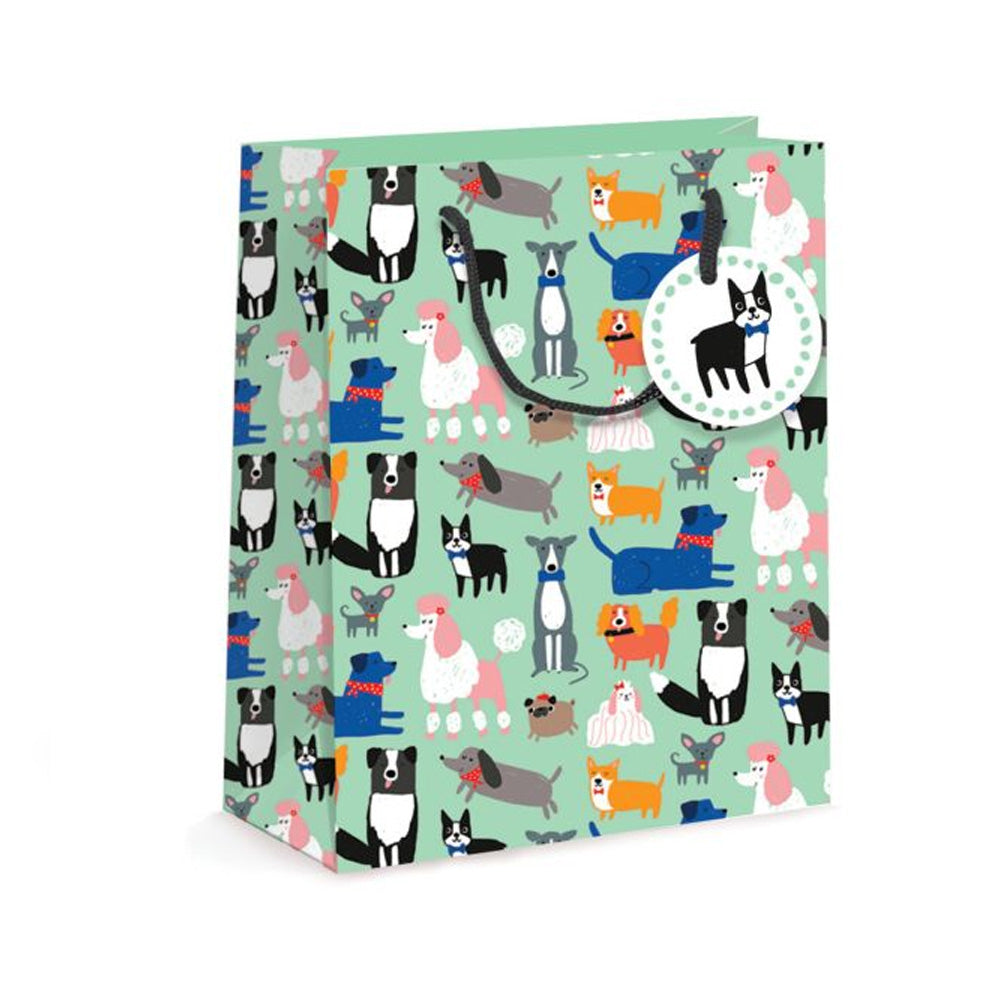 Gift Bag | Medium | Dogs | Nelson Line - Kami Paper