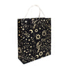 Gift Bag | Sun Moon Stars | Gold on Black | Giftsland | 2 SIZE OPTIONS AVAILABLE