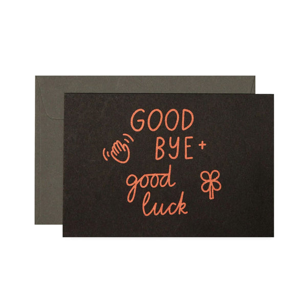Good Luck Card | Good Bye and Good Luck | Me & Amber